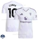 Manchester United Away Men Football Shirt 25/26 M.CUNHA 10