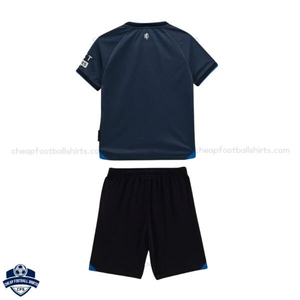 Rangers Third Kids Football Kit 25/26 - Back View