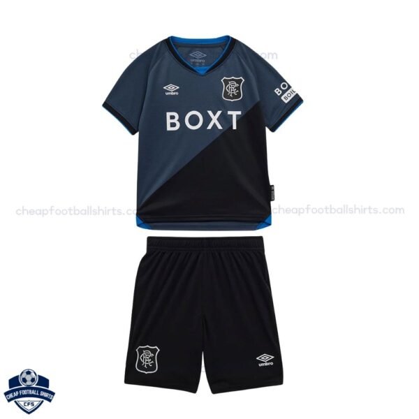 Rangers Third Kids Football Kit 25/26