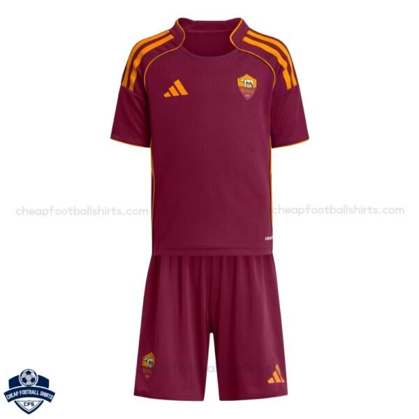 AS Roma Home Kids Cheap Football Kit 2025/26 - Image 2