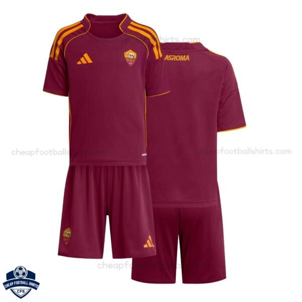 AS Roma Home Kids Football Kit 25/26