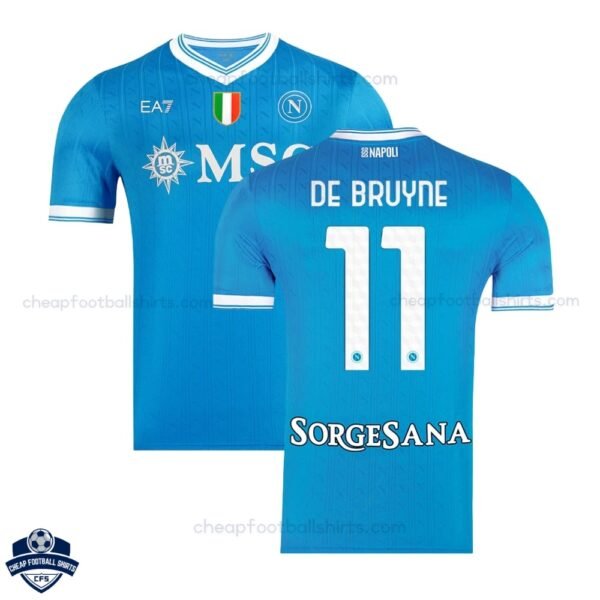 SSC Napoli Home Men Football Shirt 25/26 DE BRUYNE 11