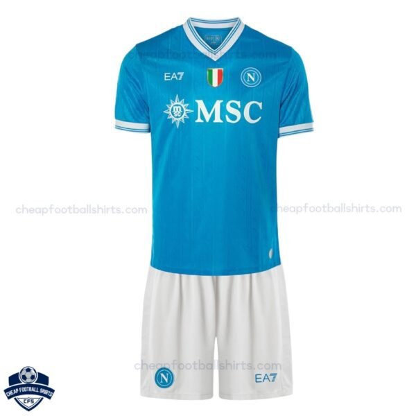 SSC Napoli Home Kids Football Kit 25/26