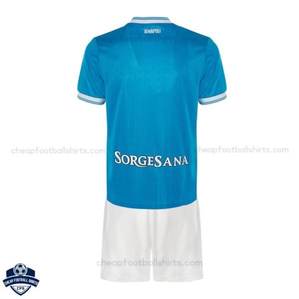 SSC Napoli Home Kids Football Kit 25/26 - Back View