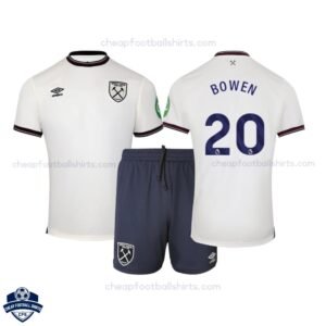 West Ham United Away Kids Football Kit 25/26 BOWEN 20