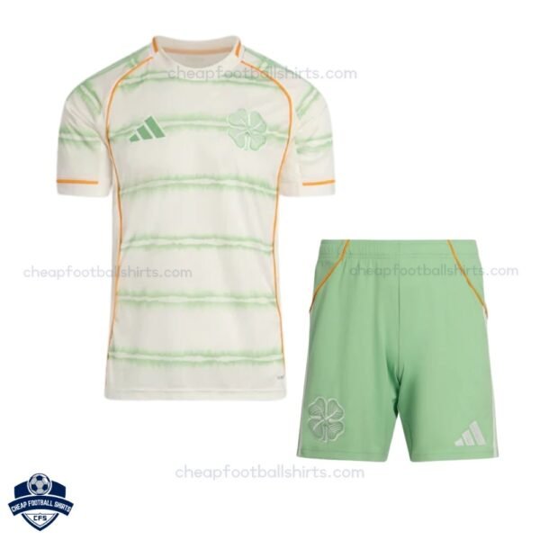 Celtic Third Kids Cheap Football Kit 2025/26 - Front View