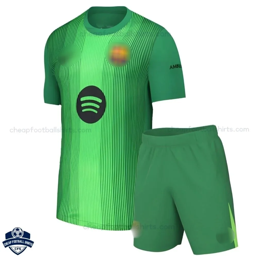 Barcelona Goalkeeper Kids Football Kit 25/26