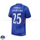 Chelsea CHAMPIONS 25 Home Cheap Football Shirt 25/26 - Back View
