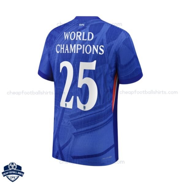 Chelsea CHAMPIONS 25 Home Cheap Football Shirt 25/26 - Back View