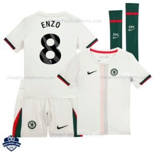 Chelsea ENZO 8 Away Kids Cheap Football Kit 2025/26 - Overview