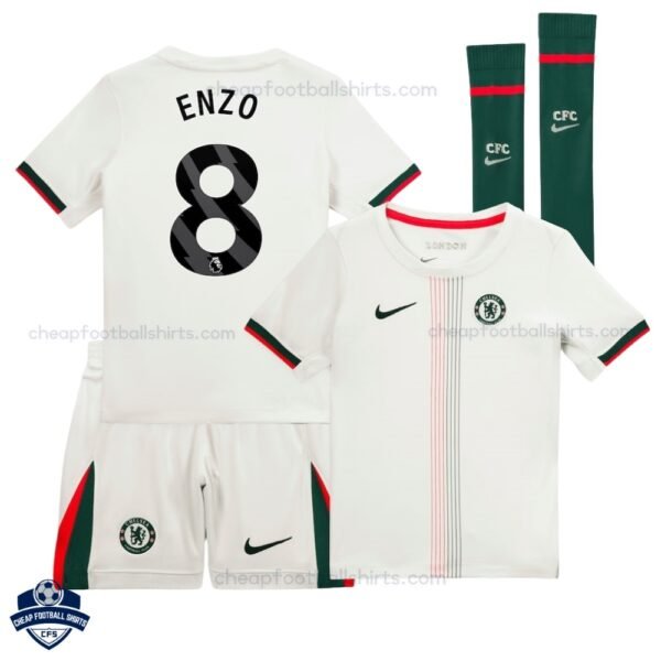 Chelsea ENZO 8 Away Kids Cheap Football Kit 2025/26 - Overview
