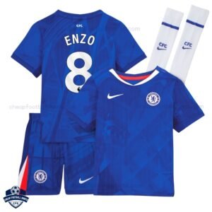 Chelsea ENZO 8 Home Kids Cheap Football Kit 2025/26 - Overview