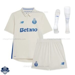 FC Porto Third Kids Cheap Football Kit 2025/26 - Front View with socks