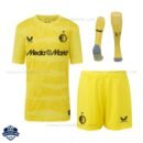 Feyenoord Yellow Home Kids Cheap Football Kit 2025/26 - Front View