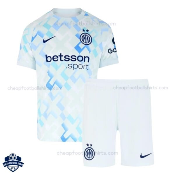 Inter Milan Away Kids Cheap Football Kit 2025/26 - Front View
