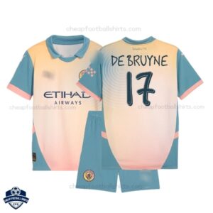 Manchester City DE BRUYNE 17 Fourth Kids Cheap Football Kit 2024/25 - Overview