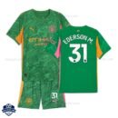 Manchester City EDERSON M. 31 Goalkeeper Kids Cheap Football Kit 202526 - Overview