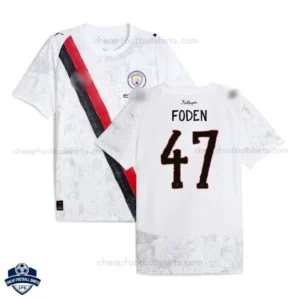 Manchester City FODEN 47 White KidSuper Men Cheap Football Shirts 2025/26 - Overview