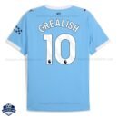 Manchester City GREALISH 10 Home Men Cheap Football Shirts 2025/26 - Back View