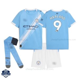 Manchester City HAALAND 9 Home Kids Cheap Football Kit 2025/26 - Overview