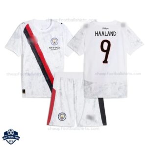 Manchester City HAALAND 9 KidSuper Kids Cheap Football Kit 2025/26 - Overview