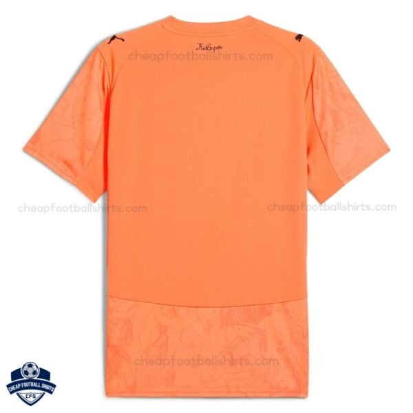 Manchester City Orange KidSuper Men Cheap Football Shirts 2025/26 - Back View