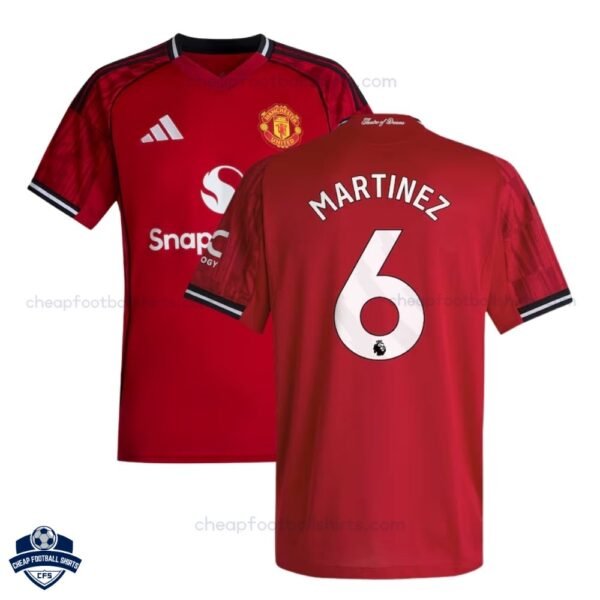 Manchester United L.MARTINEZ 6 Home Cheap Football Shirts 2025/26 - Overview