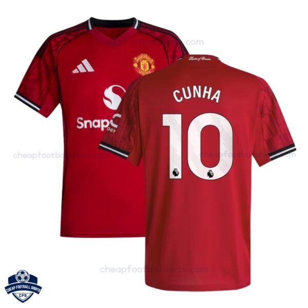 Manchester United M.CUNHA 10 Home Cheap Football Shirts 2025/26 - Overview