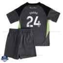 Manchester United ONANA 24 Goalkeeper Kids Cheap Football Kit 2025/26 - Back View