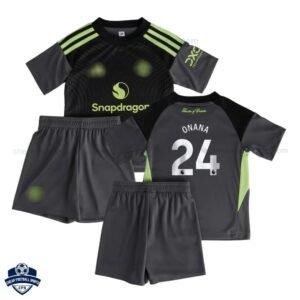 Manchester United ONANA 24 Goalkeeper Kids Cheap Football Kit 2025/26 - Overview