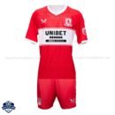Middlesbrough Home Kids Cheap Football Kit 2025/26 - Front View