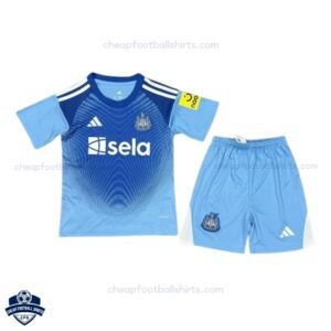 Newcastle United Blue Goalkeeper Kids Cheap Football Kit 2025/26 - Front View