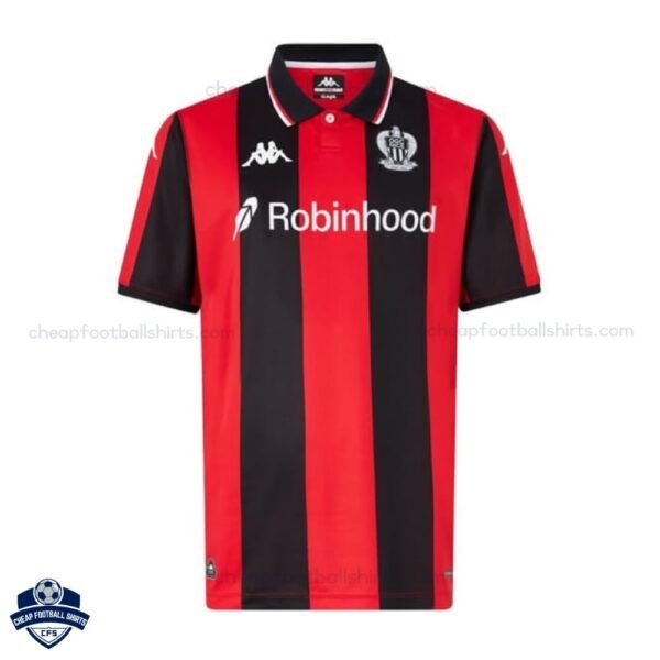 OGC Nice Home Cheap Football Shirts 2025/26 - Front View