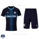 Olympique Marseille Away Kids Cheap Football Kit 2025/26 - Front View