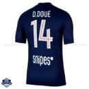 PSG D.Doue 14 Home Cheap Football Shirts 2025/26 - Back View