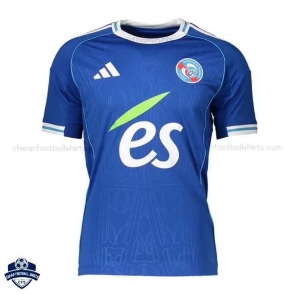 RC Strasbourg Home Cheap Football Shirts 2025/26 - Front View