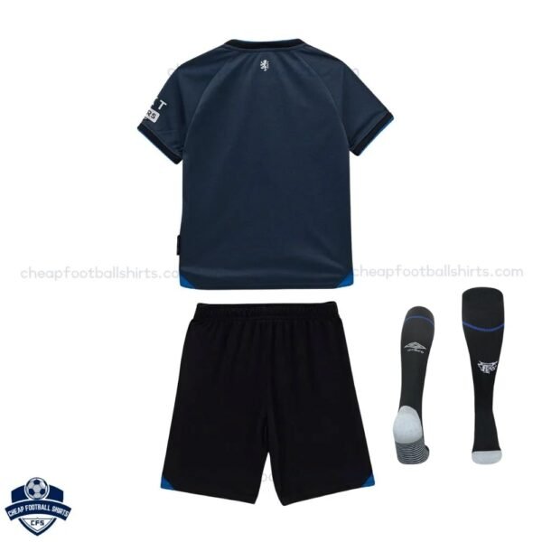 Rangers Third Kids Football Kit 25/26 - Back View