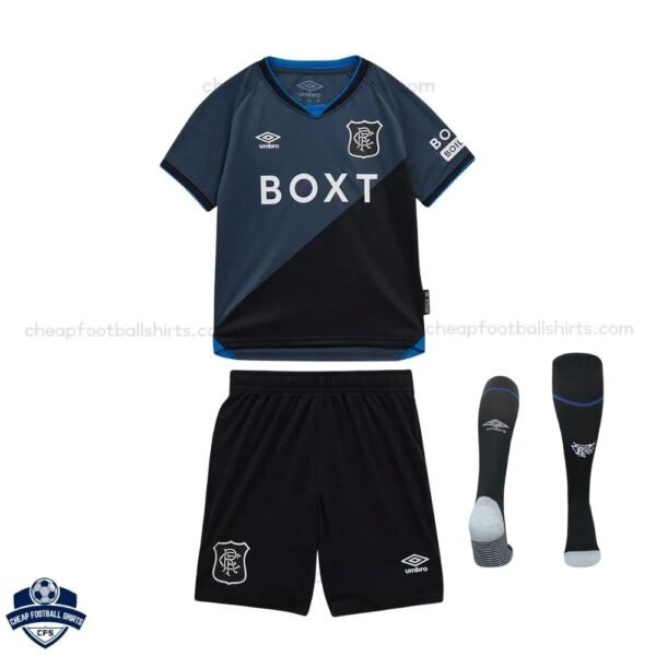 Rangers Third Kids Football Kit 25/26
