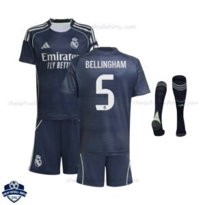 Real Madrid Away Kids Football Kit 25/26 BELLINGHAM 5
