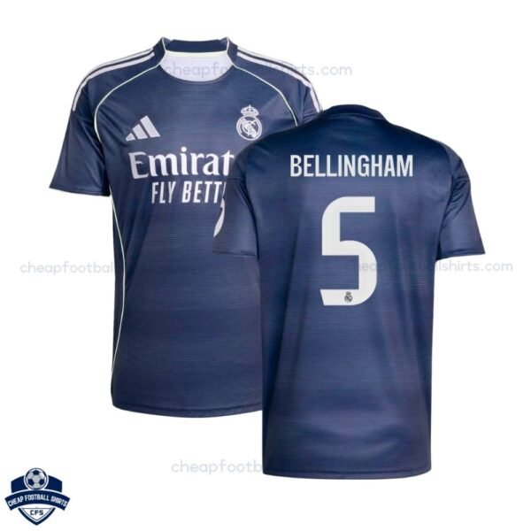 Real Madrid Away Men Football Shirt 25/26 BELLINGHAM 5