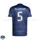 Real Madrid Away Men Football Shirt 25/26 BELLINGHAM 5 - Back View