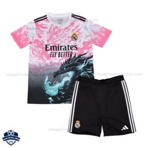 Real Madrid Special Edition Kids Cheap Football Kit 2025/26 - Front View