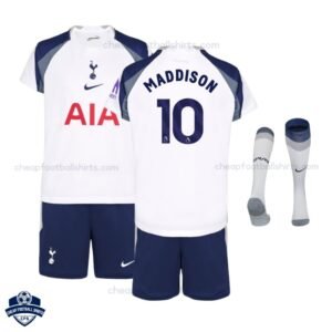 Tottenham Hotspur MADDISON 10 Home Kids Cheap Football Kit 2025/26 - Overview