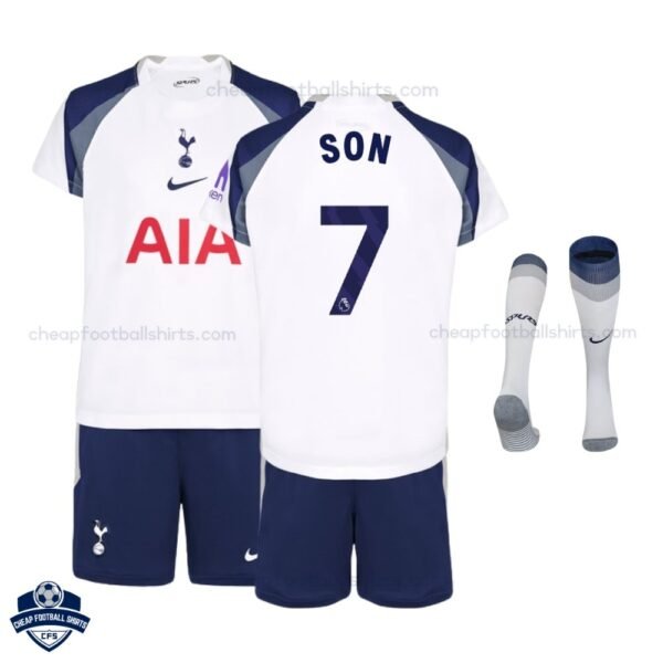 Tottenham Hotspur SON 7 Home Kids Cheap Football Kit 2025/26 - Overview