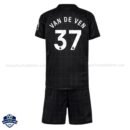 Tottenham Hotspur VAN DE VEN 37 Away Kids Cheap Football Kit 2025/26 - Back View