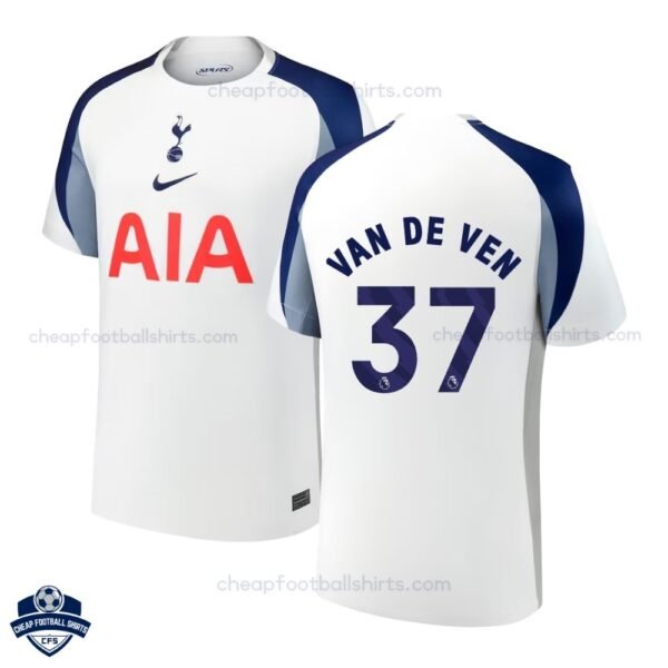 Tottenham Hotspur VAN DE VEN 37 Home Cheap Football Shirts 2025/26 - Overview