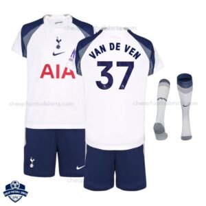 Tottenham Hotspur VAN DE VEN 37 Home Kids Cheap Football Kit 2025/26 - Overview
