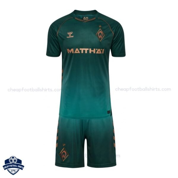 Werder Bremen Third Kids Cheap Football Kit 2025/26 - Front View