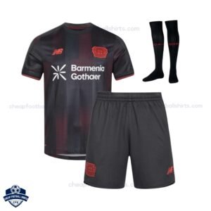 Bayer Leverkusen Home Kids Cheap Football Kit 2025/26