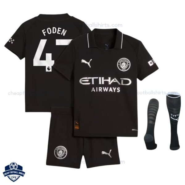 Manchester City Away Kids Football Kit 25/26 FODEN 47